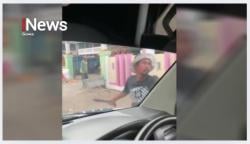 Nekat! Pria di Jeneponto Adang Mobil dan Ayunkan Golok, Aksi Brutalnya Viral