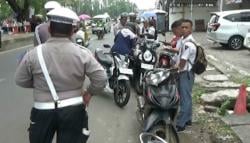 Baru Hari Pertama Sekolah, Puluhan Pelajar di Cilegon Terjaring Operasi Lalu Lintas