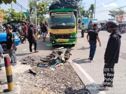 Motor Dihantam Truk dari Belakang di Jalan Raya Bojonegoro, Begini Kronologi dan Kondisi Korban
