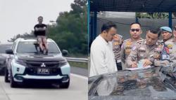 Asik Joget Pacu Jalur di Atas Mobil Berakhir Tilang Rp 750.000