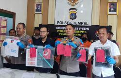 Polsek Tempel Sleman Amankan 3 Pengedar Uang Palsu