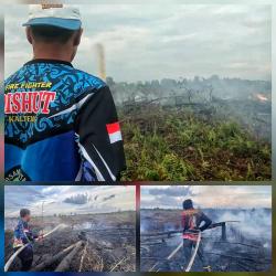 Dalkarhutla Dishut Kalteng Kembali Padamkan Kebakaran Lahan di Kecamatan Sabangau