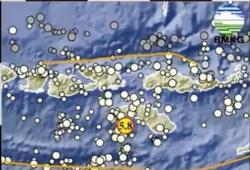 NTT Diguncang Gempa Besar M5,8  Tidak Berpontesi Tsunami