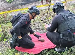 Granat Diduga Aktif Ditemukan Petani di Lamongan, Gegana Turun Tangan