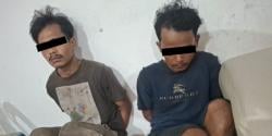 Baru Sempat Gergaji, Dua Maling Besi Rel di Stasiun Pulu Brayan Dicokok Petugas