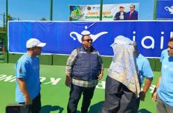 Presiden Buruh AGN Pulang Kampung, Buka Turnamen Tenis Bupati Cup