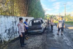Mobil Terbakar Hebat di Pringsewu, Polisi Masih Cari Pemilik dan Penyebab