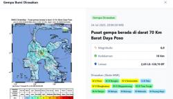 BREAKING NEWS: Gempa Magnitudo 6,0 Guncang Barat Daya Poso, Terasa Hingga Sulsel dan Sulbar