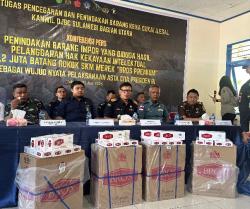 Bea Cukai Gagalkan Penyelundupan Rokok Vietnam Tiruan Merek Lokal