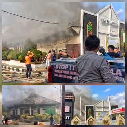 Kebakaran Hanguskan Gedung Instalasi Farmasi RSUD Pulang Pisau Kalimantan Tengah