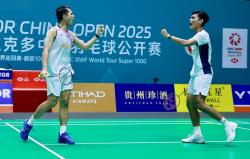 Tampil Solid! Pasangan Ganda Putra Menang Telak, Amankan Tiket Semifinal China Open 2025