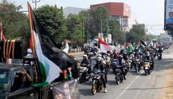 Ribuan Warga Solo Raya Konvoi Bela Palestina, Suarakan Solidaritas dan Kemanusiaan