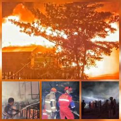 Kebakaran Hanguskan Asrama Putra Ponpes Manbau Darissalam Palangka Raya, Diduga Korsleting Listrik