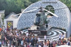 45 Tahun Mengabdi, Monumen Helikopter PUMA Berdiri Tegak di Simpang Kandang Roda Cibinong