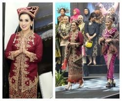 Tenun Kalumpang Curi Panggung, Miranti Adang Tampil Memikat