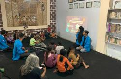 Mahasiswa Polije Ubah Gubuk Pustaka Jadi Laboratorium Hijau Anak Lewat Eco-Cycle Campaigns