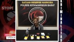 Jualan Sabu Karyawan Swasta Warga Candi  Kumai Dibekuk Polisi