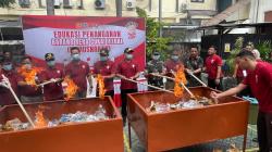 Negara Rugi Rp492 Juta, Ribuan Rokok Ilegal Dimusnahkan Forkopimda Lamongan