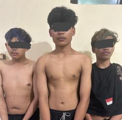 Tiga Remaja Brutal Rampas Tas Anak di Bypass Krian, Ditangkap Tak Lama Setelah Beraksi