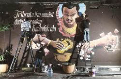 Perupa Jogja Mural Patih Gajah Mada Pegang Tribrata, Kritik Dukungan terhadap Kepolisian