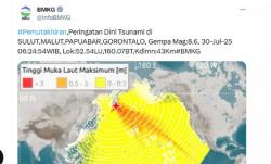 Sulut-Gorontalo Siaga Tsunami Pasca Gempa Guncang M8,6 di Rusia