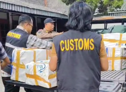 672 Ribu Batang Rokok Ilegal Senilai Rp997 Juta Disita di Rest Area Pemalang