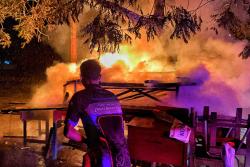 Lapak Pedagang Kaki lima di Palangka Raya Terbakar, Diduga Dibakar Orang Tak Dikenal