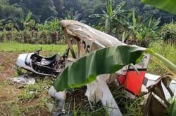 Breaking News! Pesawat Latih Jatuh  1 Orang Tewas