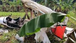 Pesawat Latih GT 500/PK 126 Terjatuh di Ciampea Bogor, 1 Orang Tewas