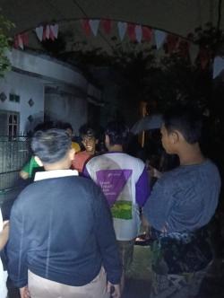 Breaking News! Lilin Picu Kebakaran, Rumah di Cikande Permai- Serang Ludes Terbakar