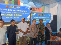 Groundbreaking di Sukaraja, Polres Bogor Siap Layani 20.000 Penerima Program Makan Bergizi