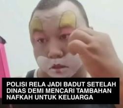 Polisi Jadi Badut Bukan hanya Menghibur, Bripka Rian Fardiansyah Kumpulkan Uang untuk Berangkat Haji
