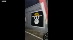Viral Mural One Piece Logo Bajak Laut di Tuban Dihapus, Dikawal Ketat Aparat Keamanan