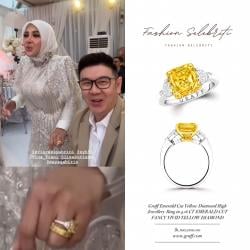 Viral Syahrini Pakai Cincin Berlian Harganya Rp18 Miliar saat Gelar Pesta Ulang Tahun Mewah