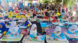 Belajar Seni dan Cinta Alam Lewat Goresan Warna, Ratusan Anak Ikuti Lomba di Tirta Arum Pekalongan