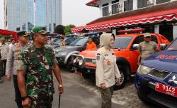 Sukoharjo Siaga Bencana, Tiga Pilar TNI-Polri dan Relawan Gelar Apel Kesiapsiagaan