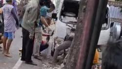 Isuzu Tabrak Pesepeda dan Pejalan Kaki di Nganjuk, Dua Korban Luka Berat