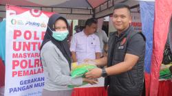Polres dan Bulog Sediakan 2 Ton Beras Murah di Pasar Beji, 30 Menit Ludes Diserbu Warga