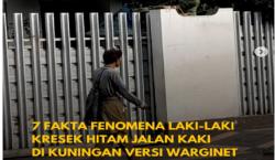 Viral Pria Bawa Kresek Hitam Jalan Kaki di Kuningan, Warganet Sebut Gambaran Lagu Berkelana