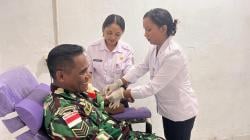 Kepedulian Tanpa Batas, Babinsa Batutua Donorkan Darah Demi Keselamatan Warga Binaan