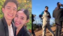 Viral, Video Amanda Manopo Peluk Mesrah Kenny Austin di Gunung Merbabu