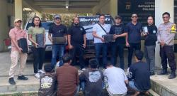 Polres Tanggamus Ringkus 5 Pencuri Baterai PLTS, Sita Mobil dan Puluhan Barang Bukti