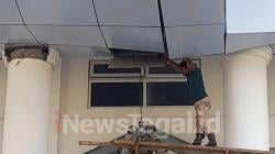 Atap Kantor Pemkab Brebes Baru Dibangun Senilai Rp 110 miliar Jebol