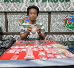 Ratusan Paket Sabu Disembunyikan di Plafon, Penjual Narkoba di Gumas Ditangkap