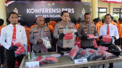 Polres Nganjuk Ungkap 35 Kasus Kejahatan Dalam Sebulan, 53 Pelaku Diringkus