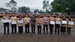 Upacara HUT Pramuka ke-64 di Limbangan Garut Berlangsung Khidmat Meski Hujan