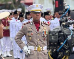 Kapolsek Batuaji AKP Raden Bimo Pimpin Kompi Paskibraka HUT RI ke-80 di Istana Merdeka