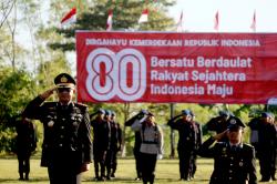 Wakapolda Papua Barat Daya Pimpin Upacara HUT ke-80 RI, Ajak Polri Isi Kemerdekaan dengan Pengabdian