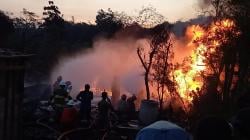 Kebakaran Sumur Minyak di Blora : Api Semakin Membesar