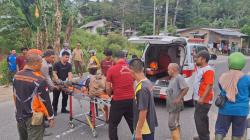 Pengendara Honda CBR Warga Sungailiat Kecelakaan Tunggal di Mentok, Korban Alami Luka Serius